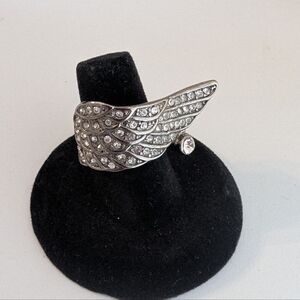 Park Lane Hematite Wing Ring